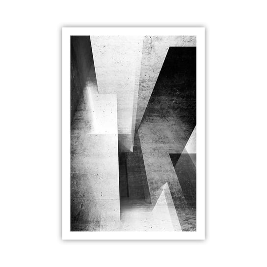 Obraz - Plakat - Struktura przestrzeni - 61x91cm - 3D Abstrakcja Sztuka - Foto Plakaty na ścianę bez ramy - Plakat do Salonu Sypialni ARTTOR ARTTOR