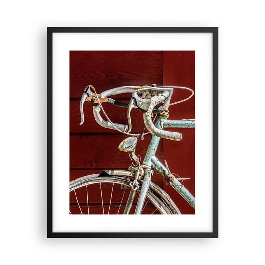 Obraz - Plakat - Stworzony do zwycięstw - 40x50cm - Rower Retro Kolarstwo - Foto Plakaty w ramie koloru czarnego do Salonu Sypialni ARTTOR ARTTOR
