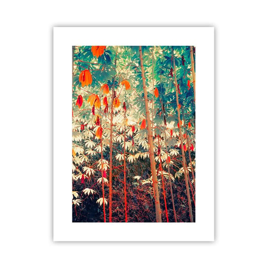 Obraz - Plakat - Tajemne życie liści - 30x40cm - Las Tropikalny Natura Drzewa - Foto Plakaty na ścianę bez ramy - Plakat do Salonu Sypialni ARTTOR ARTTOR