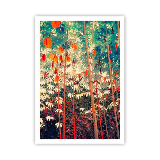 Obraz - Plakat - Tajemne życie liści - 70x100cm - Las Tropikalny Natura Drzewa - Foto Plakaty bez ramy na ścianę do Salonu Sypialni ARTTOR ARTTOR