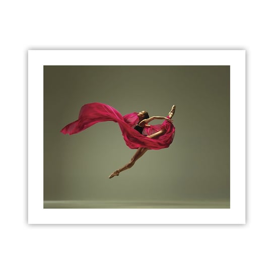 Obraz - Plakat - Tańczący płomień - 50x40cm - Tancerka Baletnica Balet - Foto Plakaty bez ramy do Salonu Sypialni ARTTOR ARTTOR