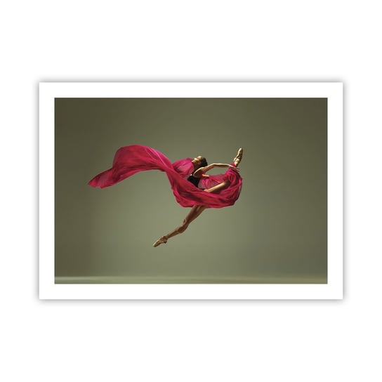 Obraz - Plakat - Tańczący płomień - 70x50cm - Tancerka Baletnica Balet - Nowoczesny modny obraz Plakat bez ramy do Salonu Sypialni ARTTOR ARTTOR