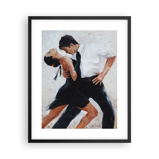 Obraz - Plakat - Tango mych marzeń i snów - 40x50cm - Abstrakcja Taniec Tango - Foto Plakaty w ramie koloru czarnego do Salonu Sypialni ARTTOR ARTTOR