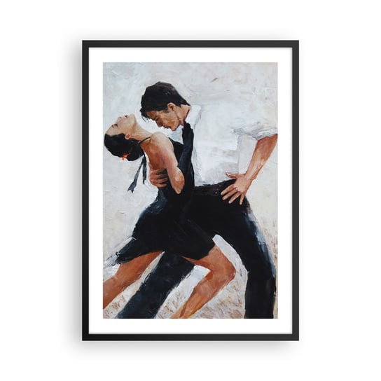 Obraz - Plakat - Tango mych marzeń i snów - 50x70cm - Abstrakcja Taniec Tango - Nowoczesny modny obraz Plakat czarna rama ARTTOR ARTTOR