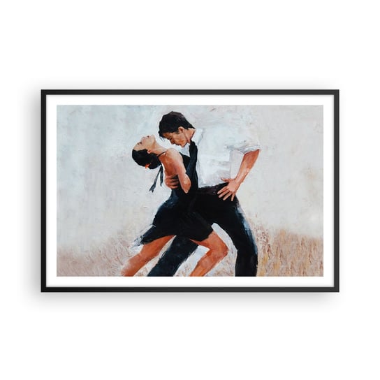 Obraz - Plakat - Tango mych marzeń i snów - 91x61cm - Abstrakcja Taniec Tango - Foto Plakaty na ścianę w czarnej ramie - Plakat do Salonu Sypialni ARTTOR ARTTOR