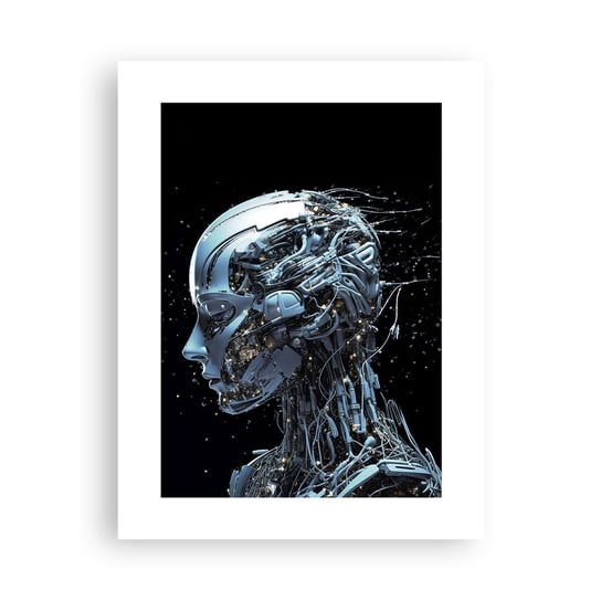 Obraz - Plakat - Technologia jest kobietą - 30x40cm - Sztuczna Inteligencja Robot Przyszłość - Foto Plakaty na ścianę bez ramy - Plakat do Salonu Sypialni ARTTOR ARTTOR