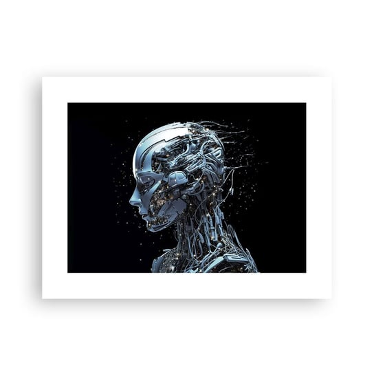 Obraz - Plakat - Technologia jest kobietą - 40x30cm - Sztuczna Inteligencja Robot Przyszłość - Foto Plakaty na ścianę bez ramy - Plakat do Salonu Sypialni ARTTOR ARTTOR