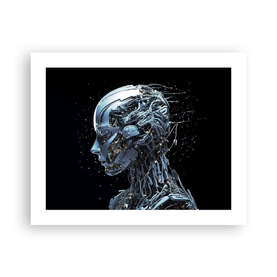 Obraz - Plakat - Technologia jest kobietą - 50x40cm - Sztuczna Inteligencja Robot Przyszłość - Foto Plakaty bez ramy do Salonu Sypialni ARTTOR ARTTOR