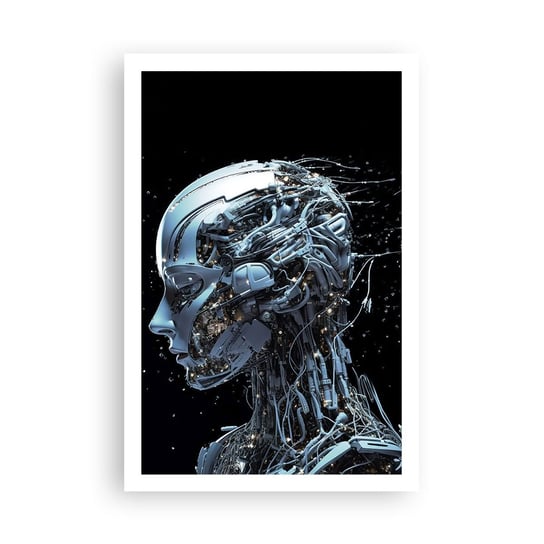 Obraz - Plakat - Technologia jest kobietą - 61x91cm - Sztuczna Inteligencja Robot Przyszłość - Foto Plakaty na ścianę bez ramy - Plakat do Salonu Sypialni ARTTOR ARTTOR
