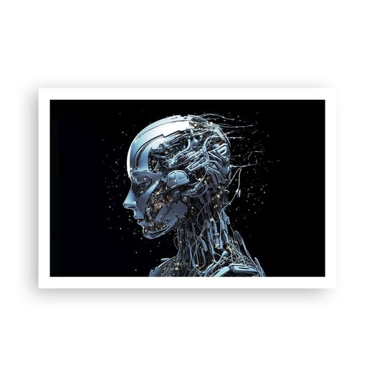 Obraz - Plakat - Technologia jest kobietą - 91x61cm - Sztuczna Inteligencja Robot Przyszłość - Foto Plakaty na ścianę bez ramy - Plakat do Salonu Sypialni ARTTOR ARTTOR