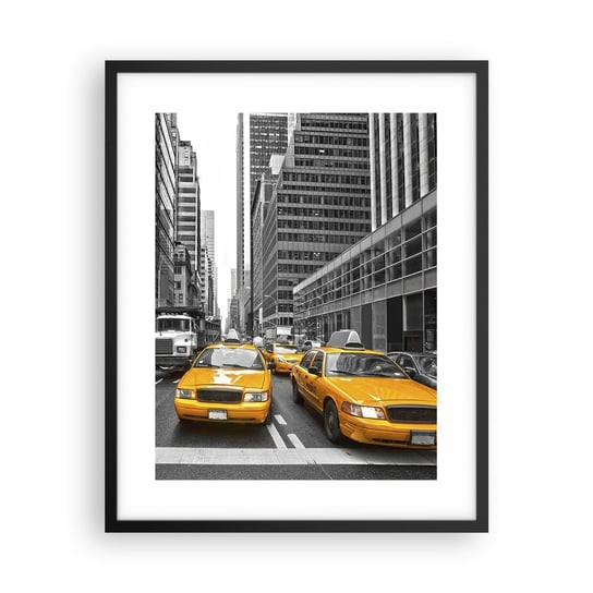 Obraz - Plakat - To my ubarwiamy miasto - 40x50cm - Miasto Nowy Jork Architektura - Foto Plakaty w ramie koloru czarnego do Salonu Sypialni ARTTOR ARTTOR