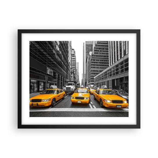 Obraz - Plakat - To my ubarwiamy miasto - 50x40cm - Miasto Nowy Jork Architektura - Foto Plakaty w ramie koloru czarnego do Salonu Sypialni ARTTOR ARTTOR