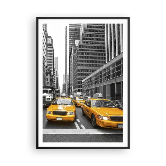 Obraz - Plakat - To my ubarwiamy miasto - 70x100cm - Miasto Nowy Jork Architektura - Foto Plakaty w ramie koloru czarnego do Salonu Sypialni ARTTOR ARTTOR
