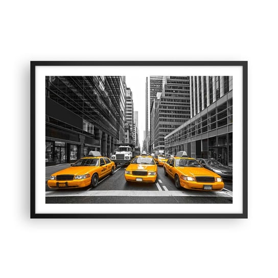 Obraz - Plakat - To my ubarwiamy miasto - 70x50cm - Miasto Nowy Jork Architektura - Nowoczesny modny obraz Plakat czarna rama ARTTOR ARTTOR