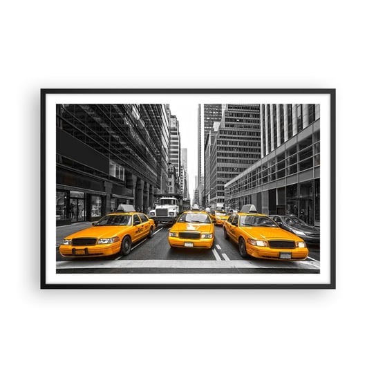 Obraz - Plakat - To my ubarwiamy miasto - 91x61cm - Miasto Nowy Jork Architektura - Foto Plakaty na ścianę w czarnej ramie - Plakat do Salonu Sypialni ARTTOR ARTTOR
