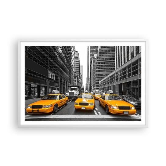 Obraz - Plakat - To my ubarwiamy miasto - 91x61cm - Miasto Nowy Jork Architektura - Foto Plakaty na ścianę w ramie białej - Plakat do Salonu Sypialni ARTTOR ARTTOR