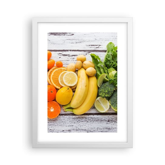Obraz - Plakat - To nie wystarczy? - 30x40cm - Gastronomia Owoce Warzywa - Foto Plakaty na ścianę w ramie białej - Plakat do Salonu Sypialni ARTTOR ARTTOR