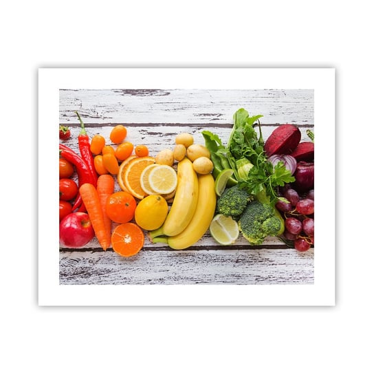 Obraz - Plakat - To nie wystarczy? - 50x40cm - Gastronomia Owoce Warzywa - Foto Plakaty bez ramy do Salonu Sypialni ARTTOR ARTTOR