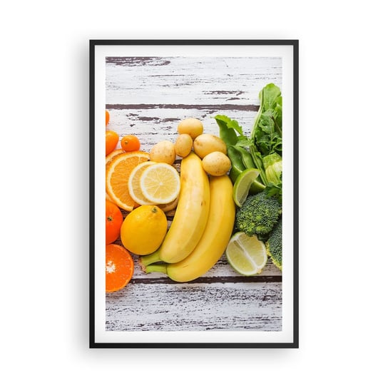 Obraz - Plakat - To nie wystarczy? - 61x91cm - Gastronomia Owoce Warzywa - Foto Plakaty na ścianę w czarnej ramie - Plakat do Salonu Sypialni ARTTOR ARTTOR