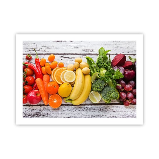Obraz - Plakat - To nie wystarczy? - 70x50cm - Gastronomia Owoce Warzywa - Nowoczesny modny obraz Plakat bez ramy do Salonu Sypialni ARTTOR ARTTOR