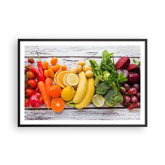 Obraz - Plakat - To nie wystarczy? - 91x61cm - Gastronomia Owoce Warzywa - Foto Plakaty na ścianę w czarnej ramie - Plakat do Salonu Sypialni ARTTOR ARTTOR