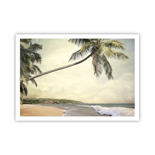 Obraz - Plakat - Tropikalne marzenie - 100x70cm - Krajobraz Plaża Morze - Foto Plakaty bez ramy na ścianę do Salonu Sypialni ARTTOR ARTTOR
