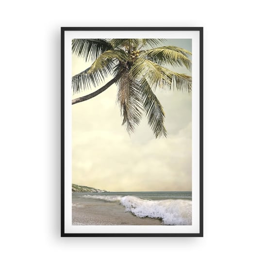 Obraz - Plakat - Tropikalne marzenie - 61x91cm - Krajobraz Plaża Morze - Foto Plakaty na ścianę w czarnej ramie - Plakat do Salonu Sypialni ARTTOR ARTTOR
