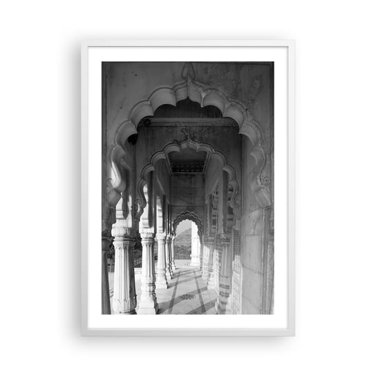 Obraz - Plakat - Tu dzieją się baśnie Wschodu - 50x70cm - Łuki Architektura Indie - Nowoczesny modny obraz Plakat rama biała ARTTOR ARTTOR