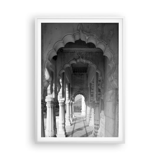 Obraz - Plakat - Tu dzieją się baśnie Wschodu - 70x100cm - Łuki Architektura Indie - Foto Plakaty w ramie koloru białego do Salonu Sypialni ARTTOR ARTTOR