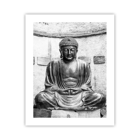 Obraz - Plakat - U źródeł spokoju - 40x50cm - Budda Posąg Buddy Azja - Foto Plakaty bez ramy do Salonu Sypialni ARTTOR ARTTOR