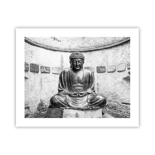 Obraz - Plakat - U źródeł spokoju - 50x40cm - Budda Posąg Buddy Azja - Foto Plakaty bez ramy do Salonu Sypialni ARTTOR ARTTOR