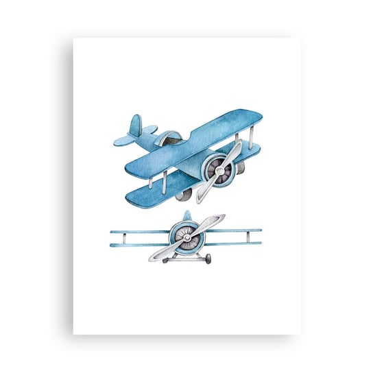 Obraz - Plakat - Urodzony zwycięzca - 30x40cm - Retro Samoloty Dziecięce - Foto Plakaty na ścianę bez ramy - Plakat do Salonu Sypialni ARTTOR ARTTOR