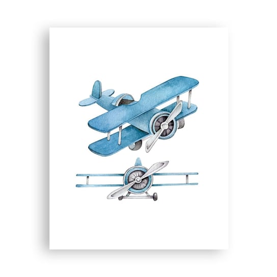 Obraz - Plakat - Urodzony zwycięzca - 40x50cm - Retro Samoloty Dziecięce - Foto Plakaty bez ramy do Salonu Sypialni ARTTOR ARTTOR