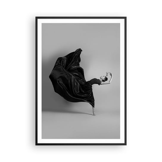 Obraz - Plakat - Uskrzydlona muzyką - 70x100cm - Taniec Kobieta Tancerka - Foto Plakaty w ramie koloru czarnego do Salonu Sypialni ARTTOR ARTTOR