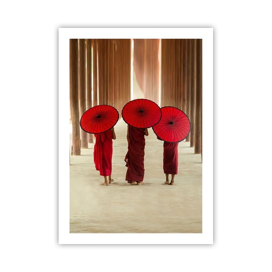 Obraz - Plakat - W drodze do Czystej Krainy - 50x70cm - Azja Birma Kobiety - Nowoczesny modny obraz Plakat bez ramy do Salonu Sypialni ARTTOR ARTTOR