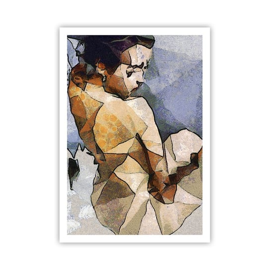 Obraz - Plakat - W duchu kubizmu - 70x100cm - Grafika Kobieta Ciało Kobiety - Foto Plakaty bez ramy na ścianę do Salonu Sypialni ARTTOR ARTTOR