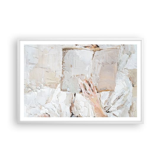 Obraz - Plakat - W innym świecie - 91x61cm - Sztuka Książka Minimalizm - Foto Plakaty na ścianę w ramie białej - Plakat do Salonu Sypialni ARTTOR ARTTOR