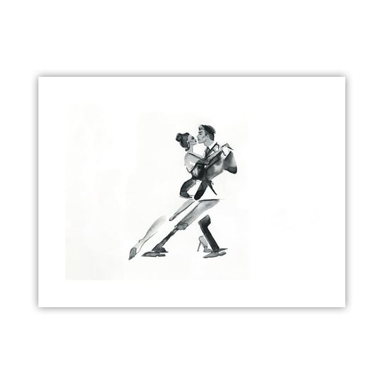 Obraz - Plakat - W jednym rytmie - 40x30cm - Tango Taniec Tancerz - Foto Plakaty na ścianę bez ramy - Plakat do Salonu Sypialni ARTTOR ARTTOR