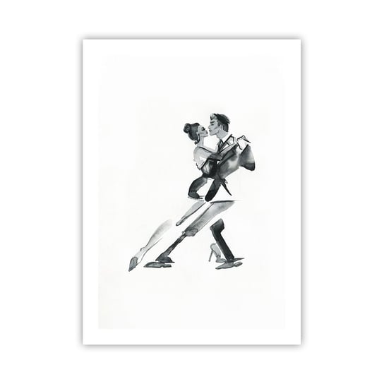 Obraz - Plakat - W jednym rytmie - 50x70cm - Tango Taniec Tancerz - Nowoczesny modny obraz Plakat bez ramy do Salonu Sypialni ARTTOR ARTTOR