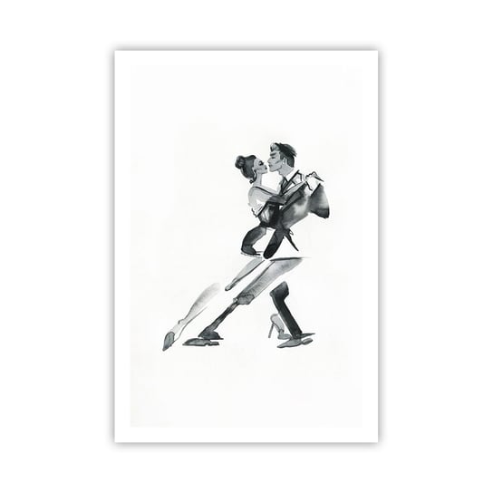 Obraz - Plakat - W jednym rytmie - 61x91cm - Tango Taniec Tancerz - Foto Plakaty na ścianę bez ramy - Plakat do Salonu Sypialni ARTTOR ARTTOR