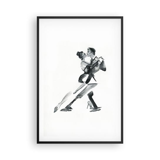 Obraz - Plakat - W jednym rytmie - 61x91cm - Tango Taniec Tancerz - Foto Plakaty na ścianę w czarnej ramie - Plakat do Salonu Sypialni ARTTOR ARTTOR