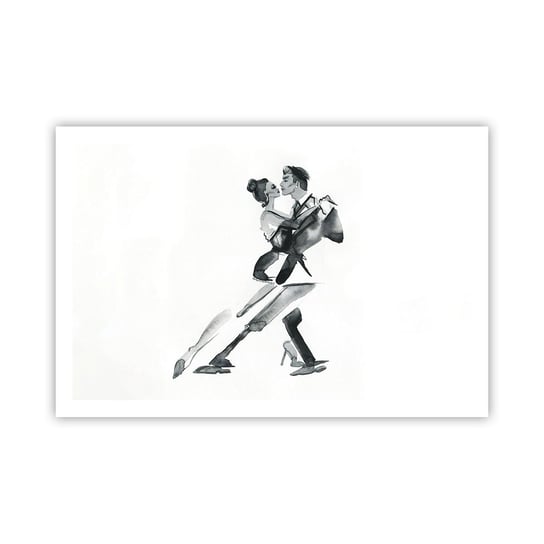 Obraz - Plakat - W jednym rytmie - 91x61cm - Tango Taniec Tancerz - Foto Plakaty na ścianę bez ramy - Plakat do Salonu Sypialni ARTTOR ARTTOR