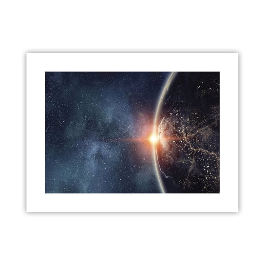 Obraz - Plakat - W nowej perspektywie - 40x30cm - Kosmos Galaktyka Wszechświat - Foto Plakaty na ścianę bez ramy - Plakat do Salonu Sypialni ARTTOR ARTTOR