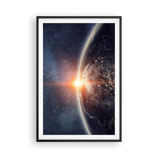 Obraz - Plakat - W nowej perspektywie - 61x91cm - Kosmos Galaktyka Wszechświat - Foto Plakaty na ścianę w czarnej ramie - Plakat do Salonu Sypialni ARTTOR ARTTOR