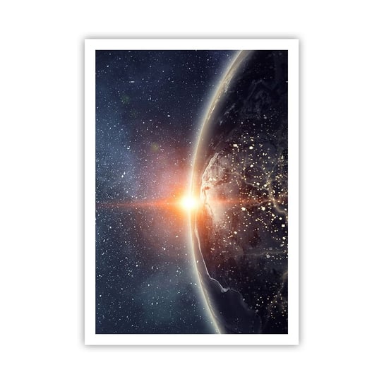 Obraz - Plakat - W nowej perspektywie - 70x100cm - Kosmos Galaktyka Wszechświat - Foto Plakaty bez ramy na ścianę do Salonu Sypialni ARTTOR ARTTOR