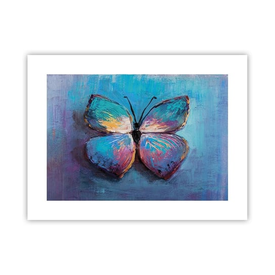 Obraz - Plakat - W pełnej krasie - 40x30cm - Motyl Sztuka Malarstwo - Foto Plakaty na ścianę bez ramy - Plakat do Salonu Sypialni ARTTOR ARTTOR