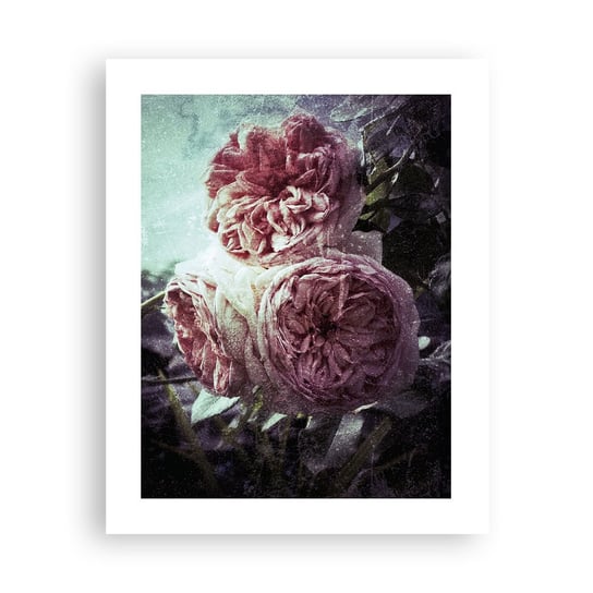 Obraz - Plakat - W romantycznym klimacie - 40x50cm - Kwiaty Vintage Bukiet - Foto Plakaty bez ramy do Salonu Sypialni ARTTOR ARTTOR