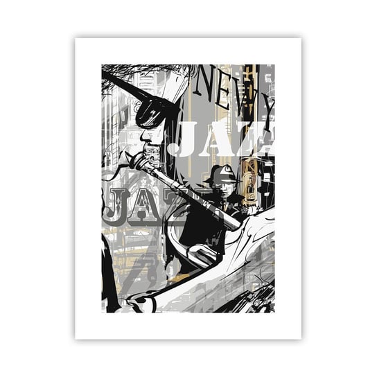 Obraz - Plakat - W rytmie Nowego Jorku - 30x40cm - Nowy Jork Muzyka Jazz - Foto Plakaty na ścianę bez ramy - Plakat do Salonu Sypialni ARTTOR ARTTOR