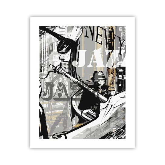 Obraz - Plakat - W rytmie Nowego Jorku - 40x50cm - Nowy Jork Muzyka Jazz - Foto Plakaty bez ramy do Salonu Sypialni ARTTOR ARTTOR