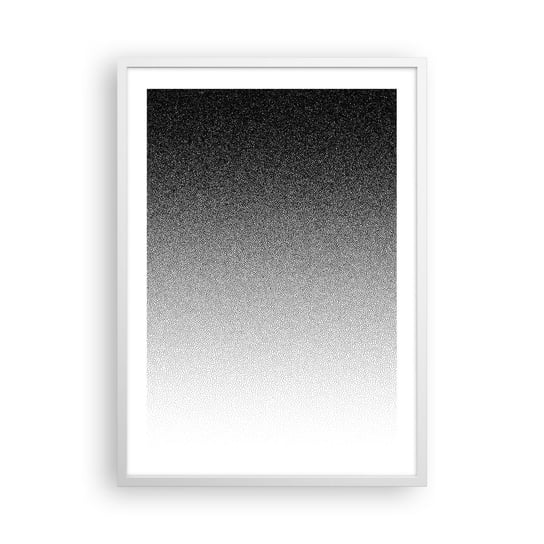 Obraz - Plakat - W stronę światła - 50x70cm - Czarno-Biały Abstrakcja Gradient - Nowoczesny modny obraz Plakat rama biała ARTTOR ARTTOR